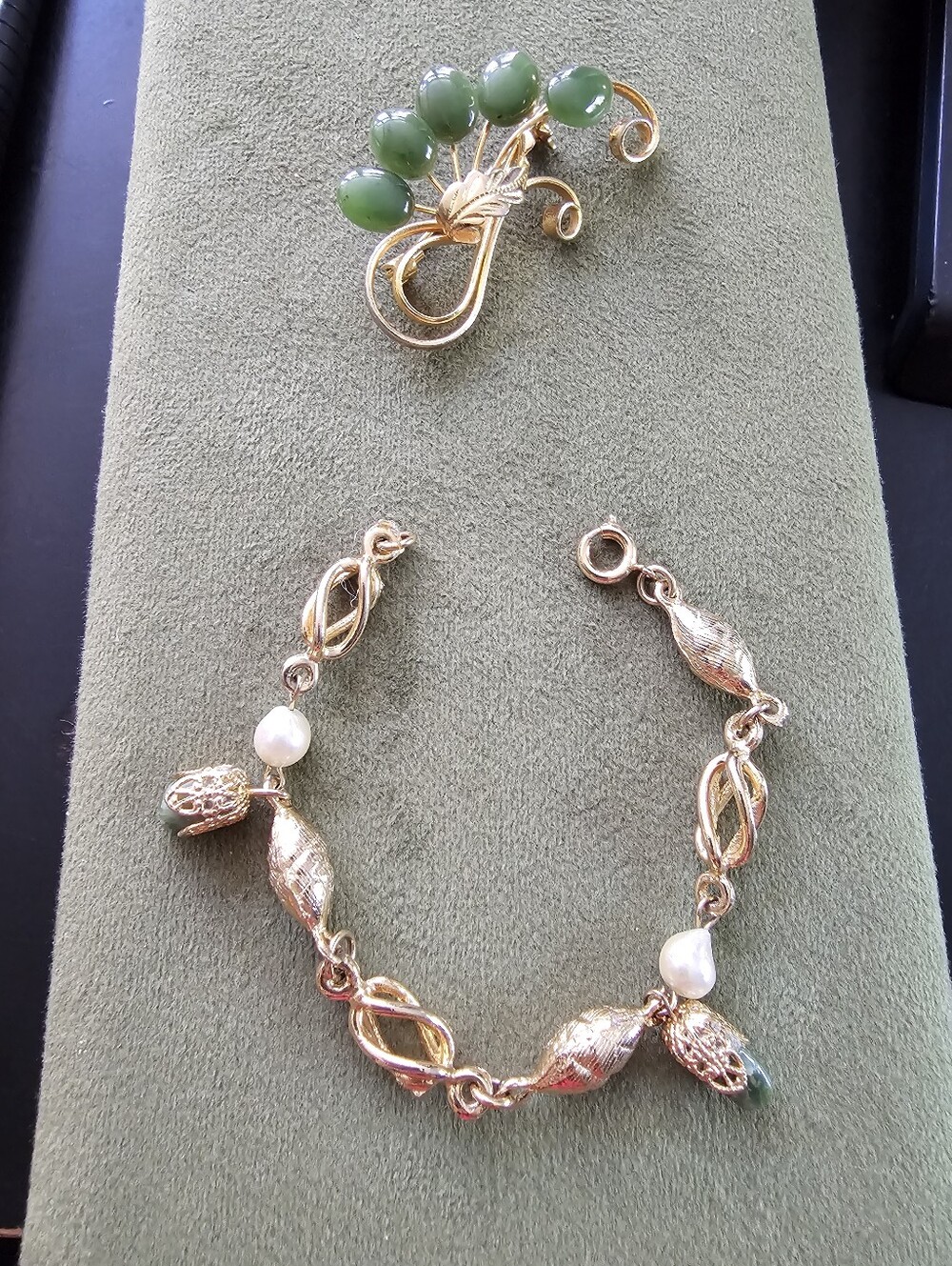Vintage Brooch And Bracelet